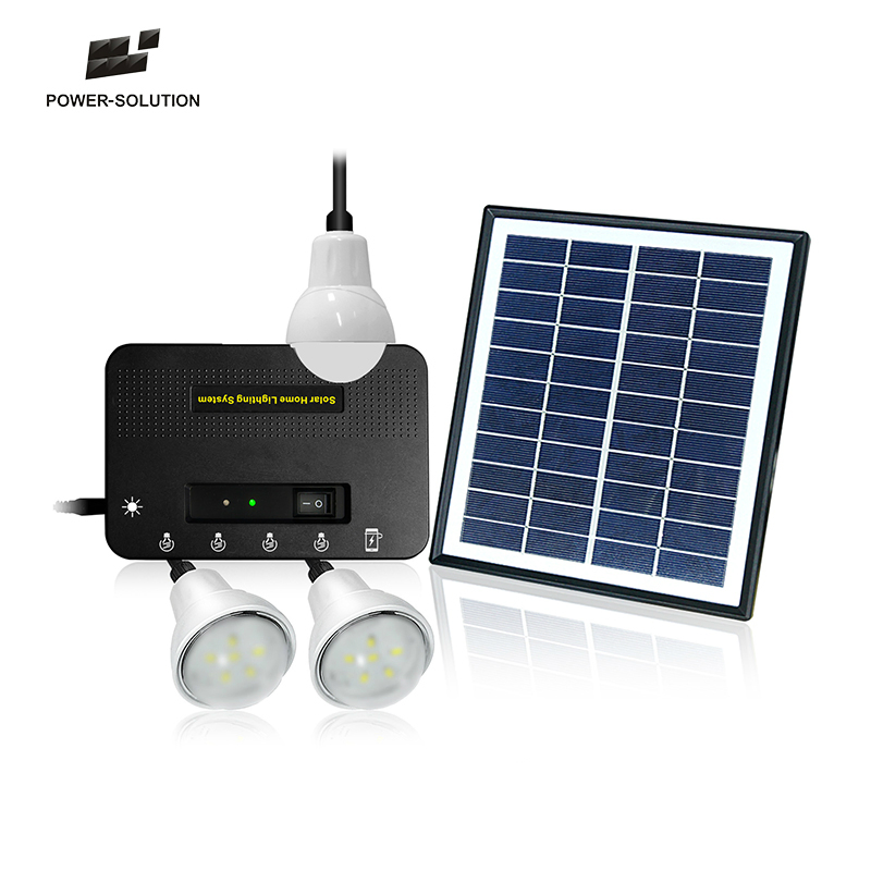 Syteme Eclairage Solaire Avec 2 Ampoules Et USB Phone Charger