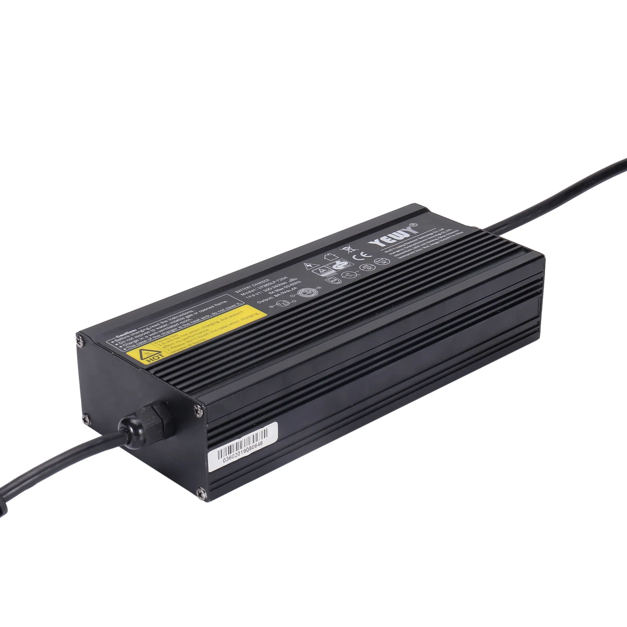 24V 12A Lithium Battery Charger, Input 110-230VAC with Pfc, High Efficiency