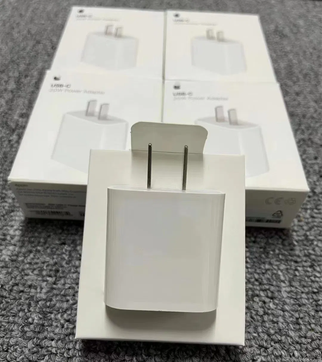 Original Quality Us 20W Charger Adapter for iPhone Fast Charging Type-C Pd 20W Charger for iPhone Charger Cable Factory Price with Original Box Quick Charger