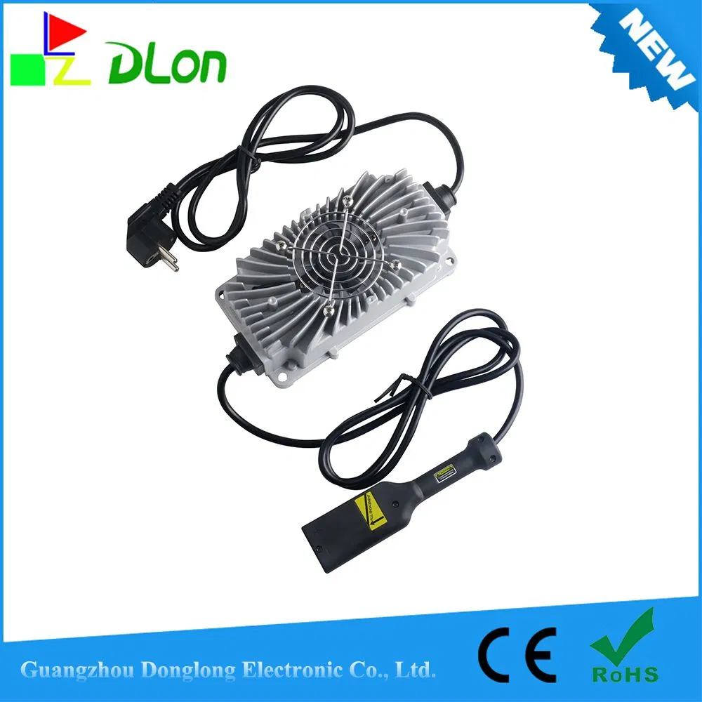 300W 48V 5A Golf Cart Flat Angle Head Smart Aluminum Alloy Pulse Repair Charger Factory Wholesale
