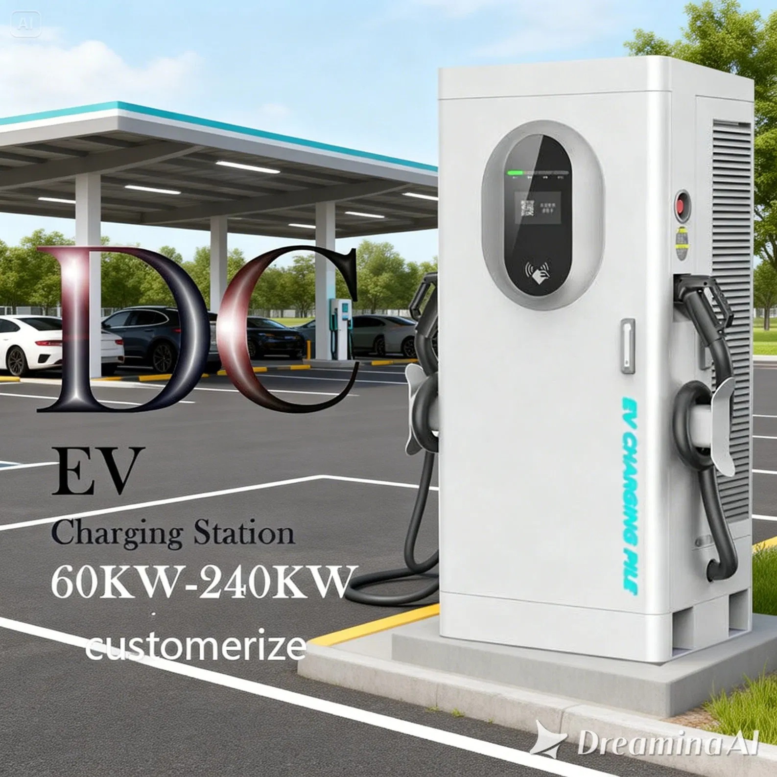 80kw DC Fast EV Electric Vehicle Charger