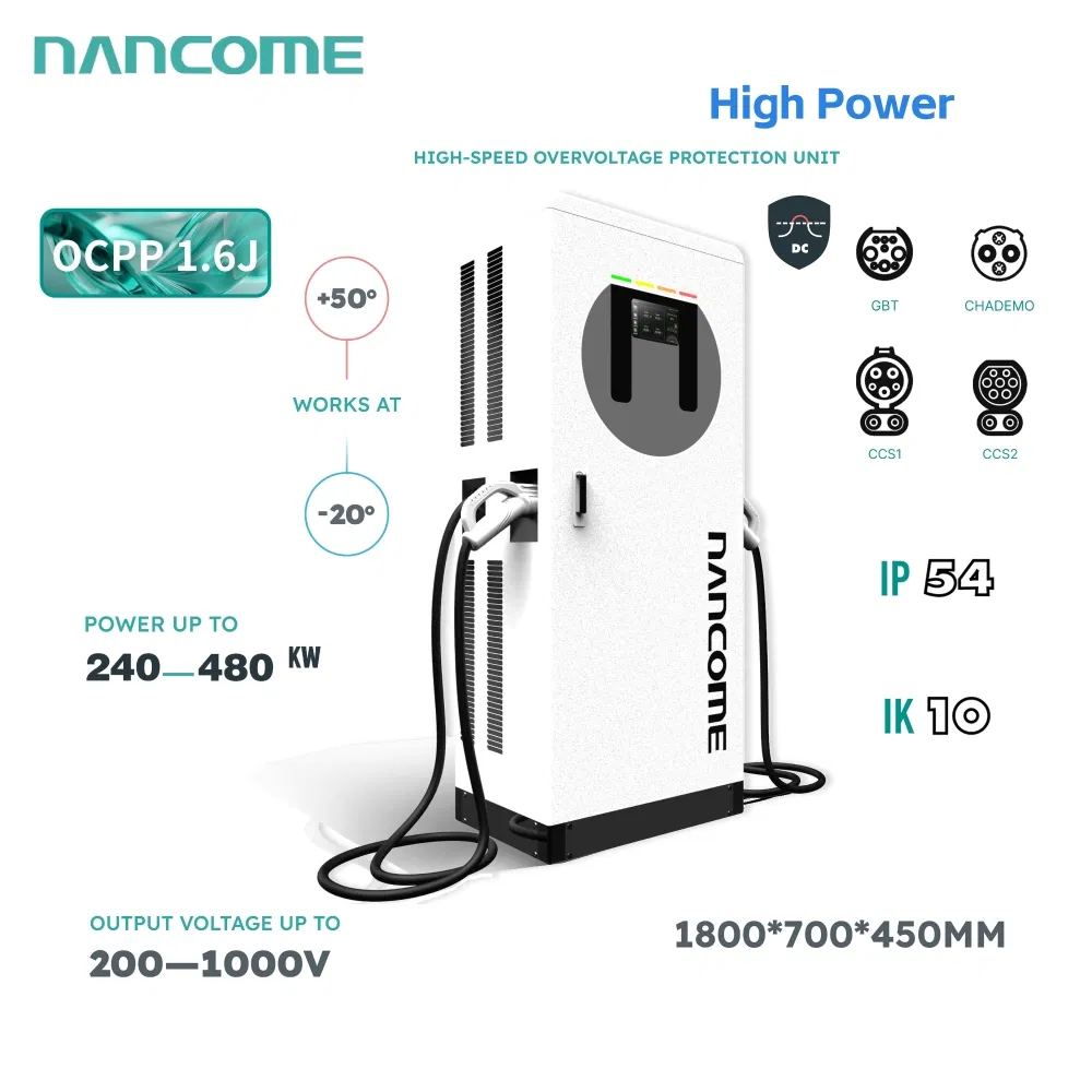 Industrial High Power Charging Station for Commercial Fleet Charging with 240kw