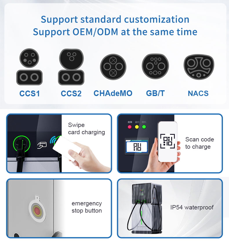 Evse Manufacturers Gbt Mobile Battery Storage Power Bank 60kw EV Car DC Charger Fast Charging Station for Road Rescue 60kwh