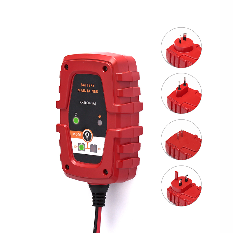 Professional 12V/24V 12A Portable Car Battery Charger with Pulse Repair Technology