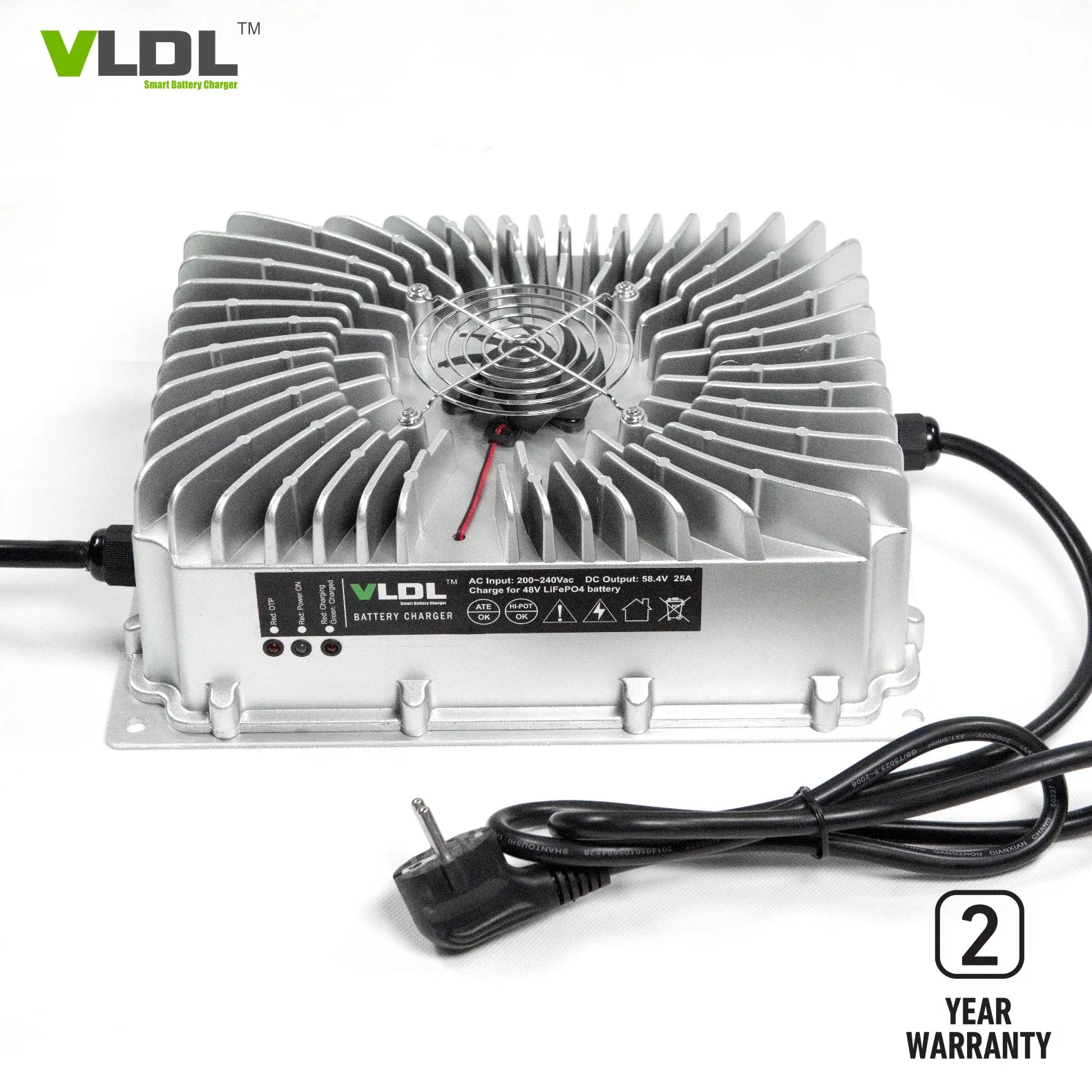 60V 15A Pfc Waterproof Battery Charger, IP65 or IP66 with Worldwide 110-230VAC Input