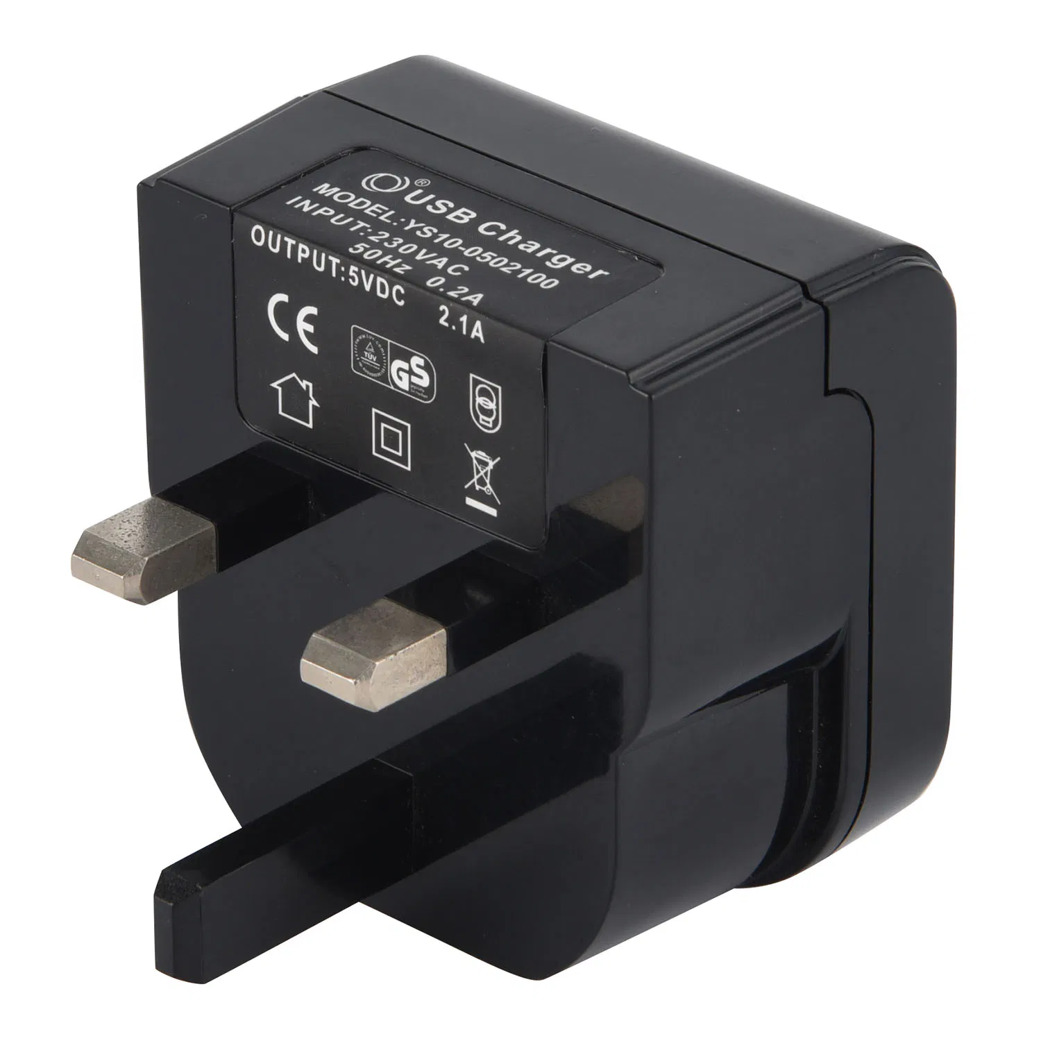 AC/DC USB Portable Travel Power Adapter (5V 1.2A 6W) for Phone