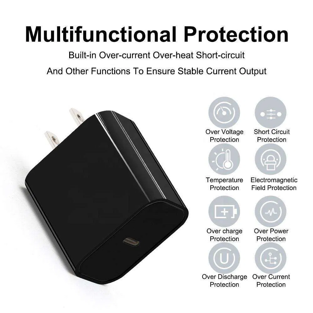 EU UK Us 20W Portable Travel Power Adapter 5V2a Fast Charging