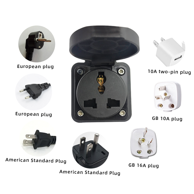 Portable Type 1 V2l Adapter 16A 380V EV Discharging Power Socket for Outdoor Travel Small Appliances Laptops Scooters