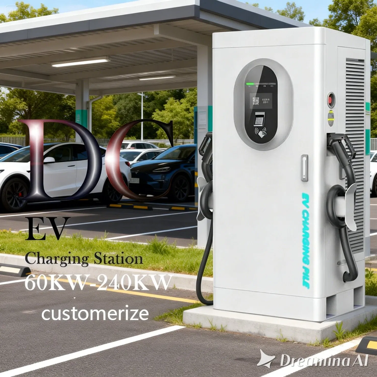160kw Dual Gun DC EV Charger