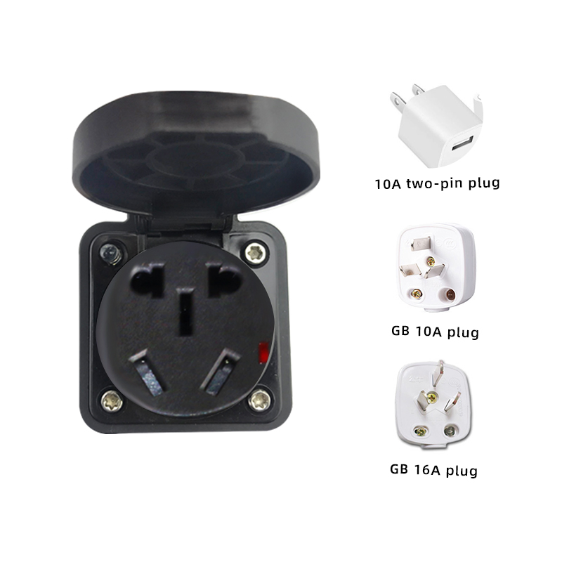 Portable Type 1 V2l Adapter 16A 380V EV Discharging Power Socket for Outdoor Travel Small Appliances Laptops Scooters