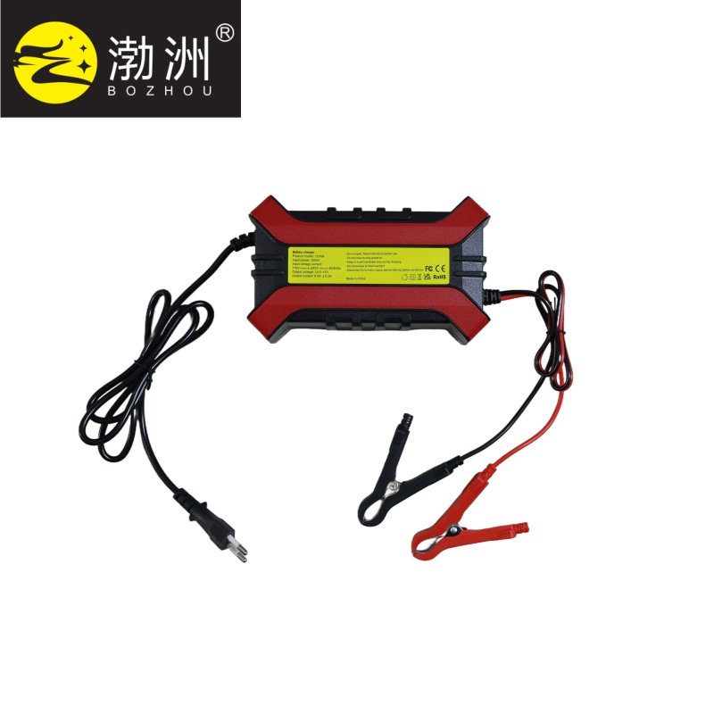 Smart Red 6A Battery Charger with Advanced Pulse Repair Technology