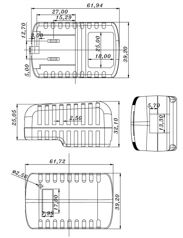 5V 1A 5W Portable AC/DC Travel USB A Wall Interchangeable Power Adapter for Mobile Phone