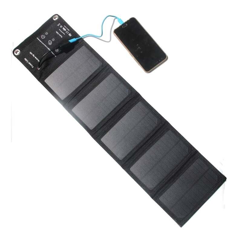 Smart Electronics 7W Portable 5V USB Output Devices Solar Panel Charger for Emergency Power Solution
