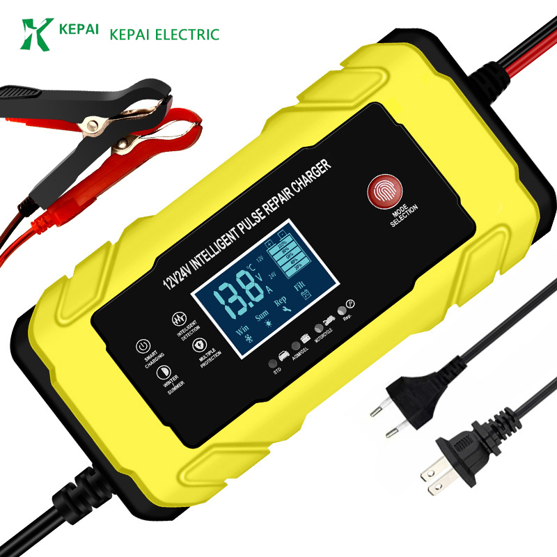 Smart Pulse Repair Battery Charger for 12V and 24V Vehicles