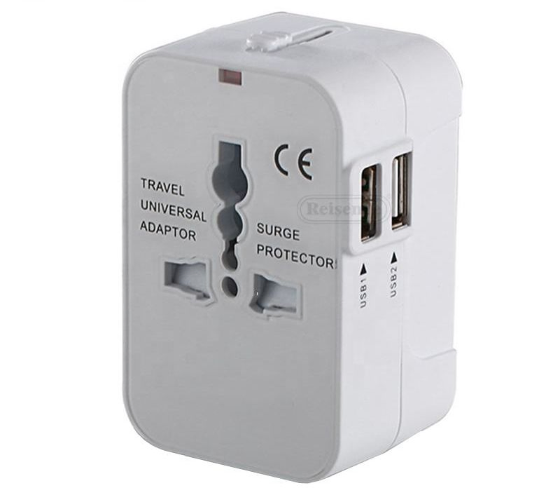 Portable Universal Travel Adapter Lightweight Charger for Travel &amp; Business Universal Travel Adapter with USB &amp; Type-C Multi Charging Power Adapter