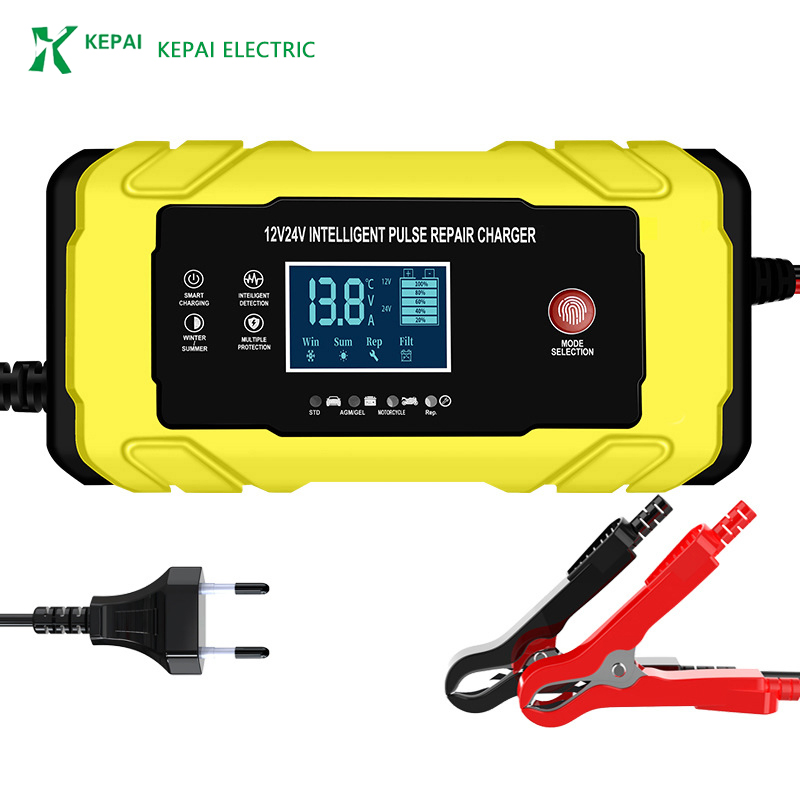 Smart Pulse Repair Battery Charger for 12V and 24V Vehicles