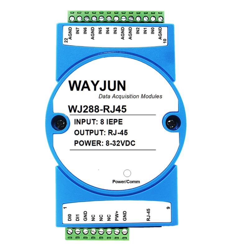 8-Channel 0-±5V Signal Input, No Constant Current Source at The Input Terminal, Output as Rj-45 Network Interface