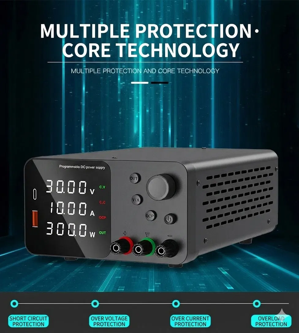 120V 3A Adjustable DC Power Supply, Constant Voltage, Constant Current, Portable