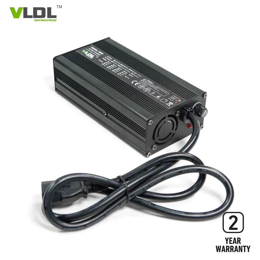 Lithium Battery Charger 24V 8A, Smart Cc CV and Shut-off Charging