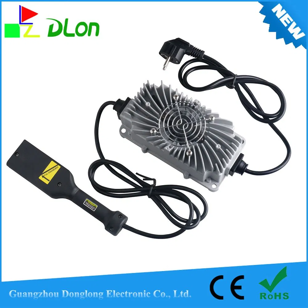 300W 48V 5A Golf Cart Flat Angle Head Smart Aluminum Alloy Pulse Repair Charger Factory Wholesale