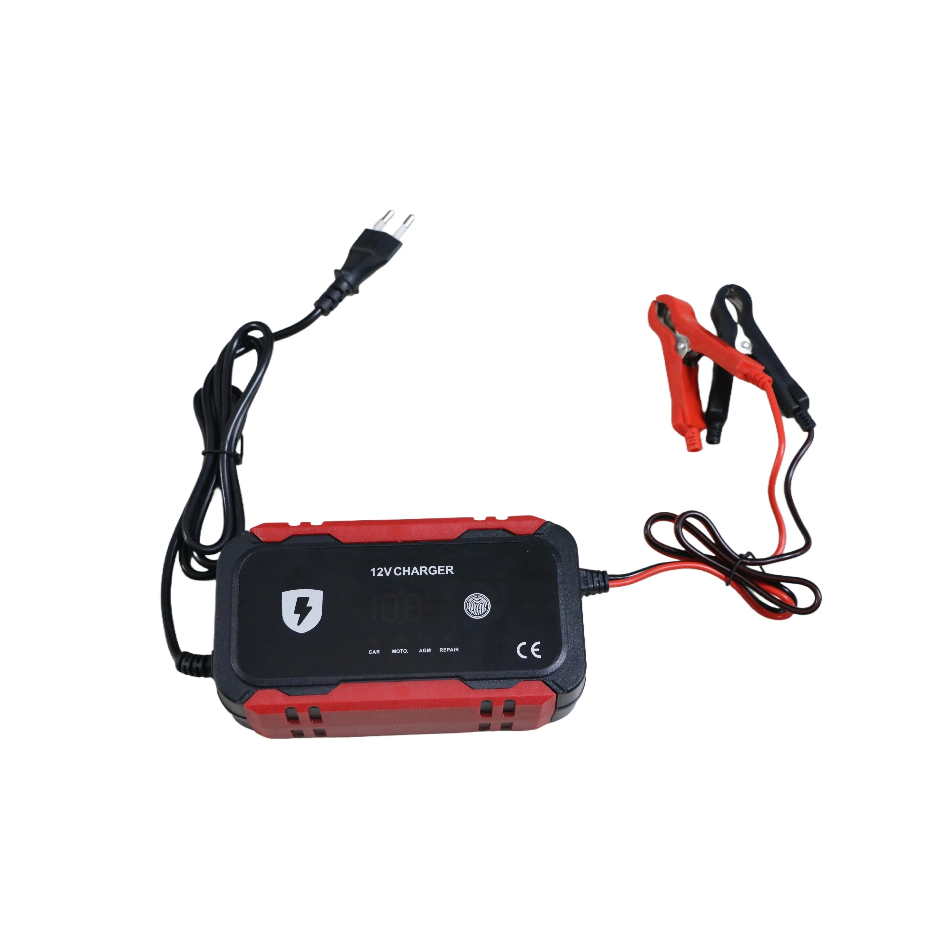 Pulse Repair 12V 6A Lead Acid Battery Charger LCD Display Smart Motorcycle SUV Car Battery Charger