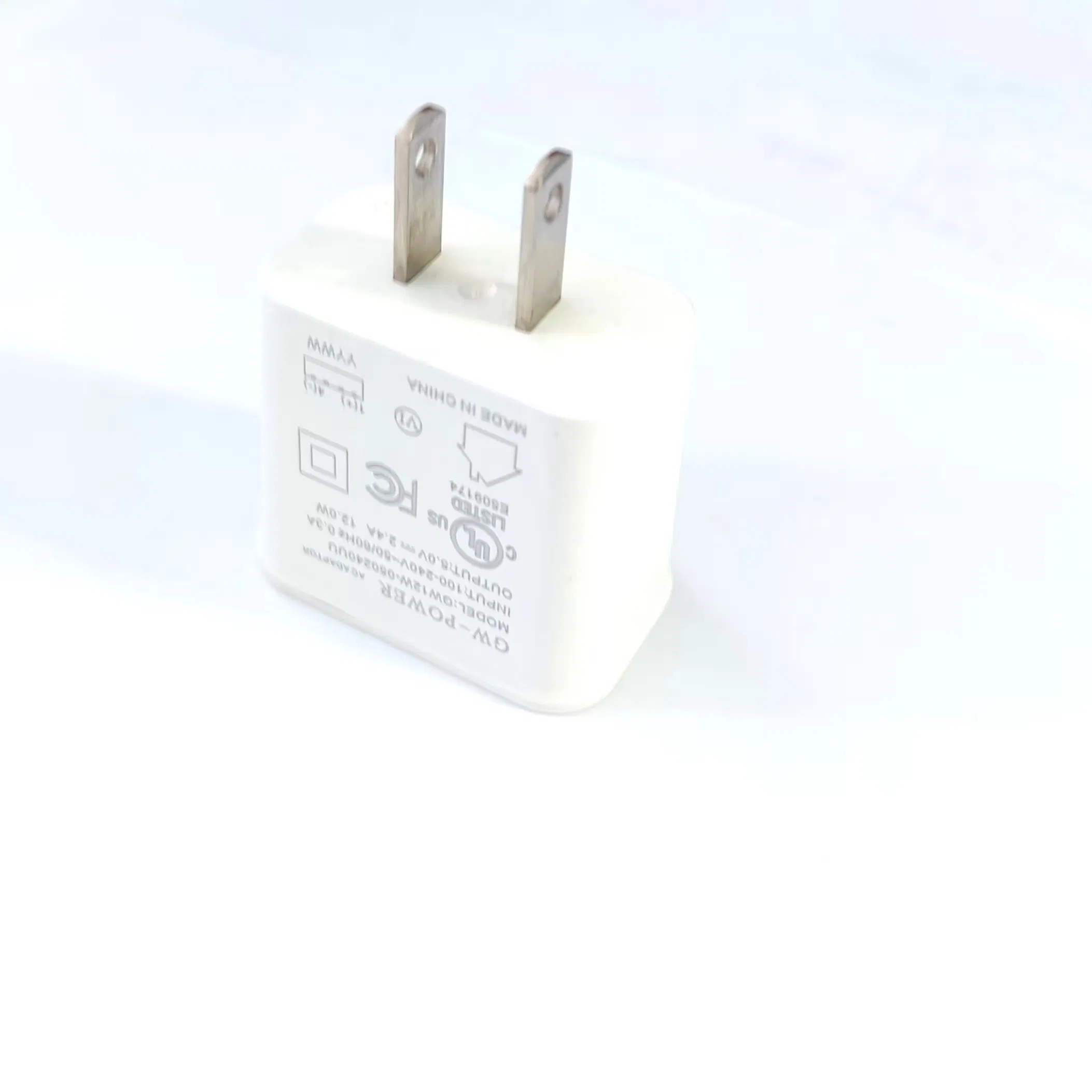 5V 1A 2A 2.4A Small Portable USA Travel Adaptor with USB Outlet