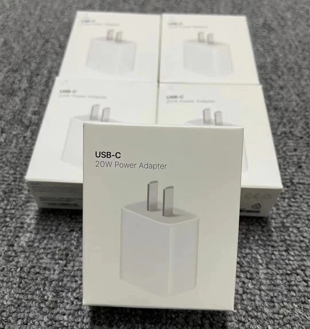 Original Quality Us 20W Charger Adapter for iPhone Fast Charging Type-C Pd 20W Charger for iPhone Charger Cable Factory Price with Original Box Quick Charger