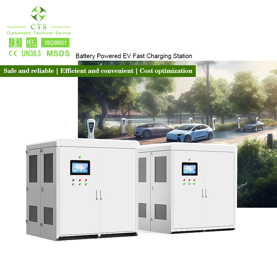 Cts Bess 150kwh 300kwh Energy Storage Battery Container with 50kw 100kw DC Fast EV Charger