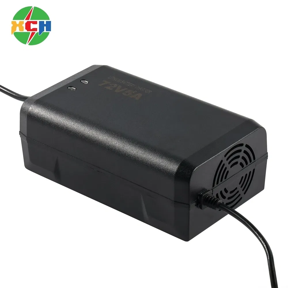 High-Efficiency 60V 5A LiFePO4 Charger for Electric Motorcycles