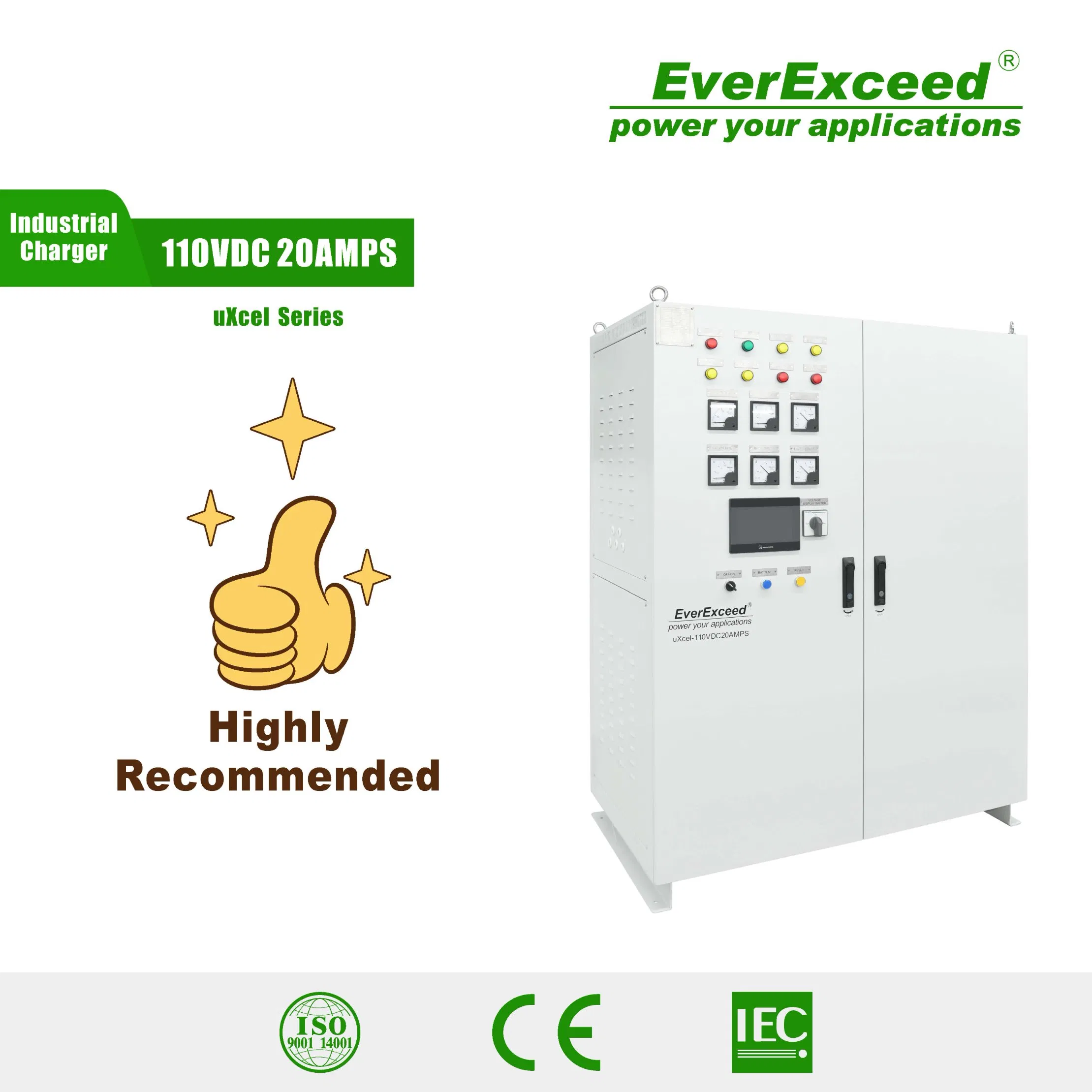 Long Lifespan Industrial Battery Charger for Critical Systems with RoHS, ISO