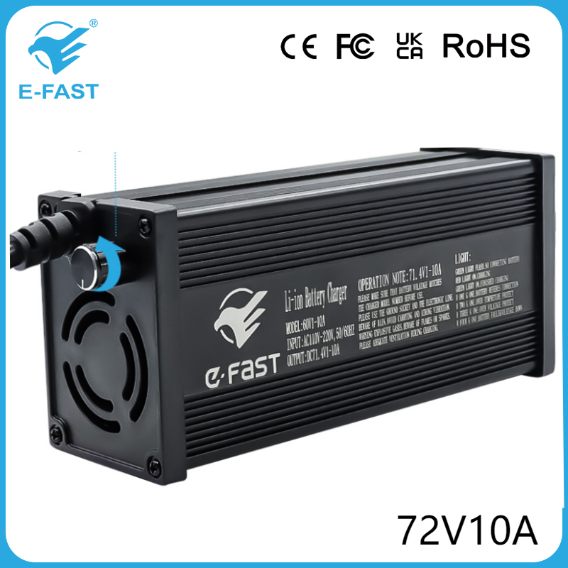 72V Series 84V 20s Li-ion Battery Charger 87.6V 24s LiFePO4 Battery Charger 3.7V in Series Battery Pack Aluminum Alloy