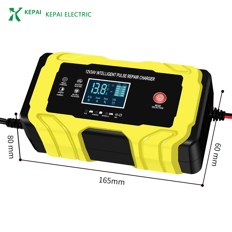 Smart Pulse Repair Battery Charger for 12V and 24V Vehicles