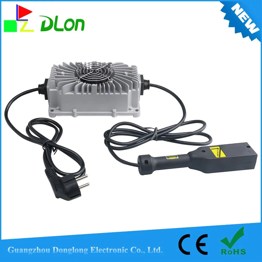 300W 48V 5A Golf Cart Flat Angle Head Smart Aluminum Alloy Pulse Repair Charger Factory Wholesale