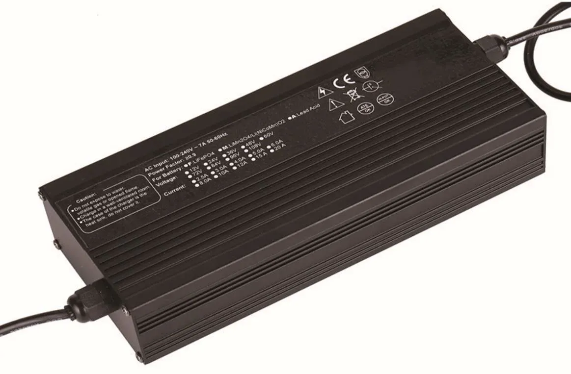 24V 12A Lithium Battery Charger, Input 110-230VAC with Pfc, High Efficiency