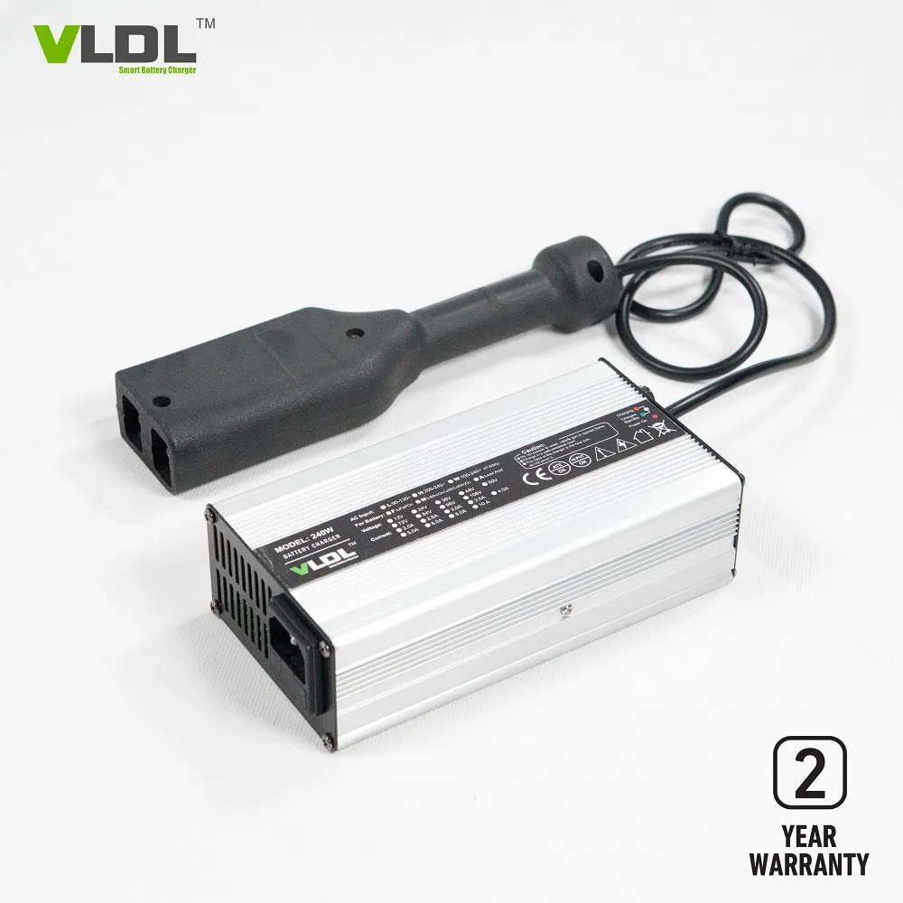 Lithium Battery Charger 24V 8A, Smart Cc CV and Shut-off Charging
