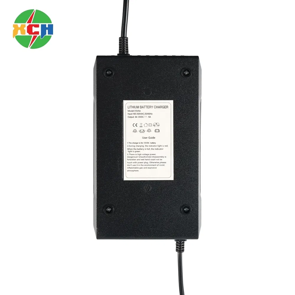 High-Efficiency 60V 5A LiFePO4 Charger for Electric Motorcycles
