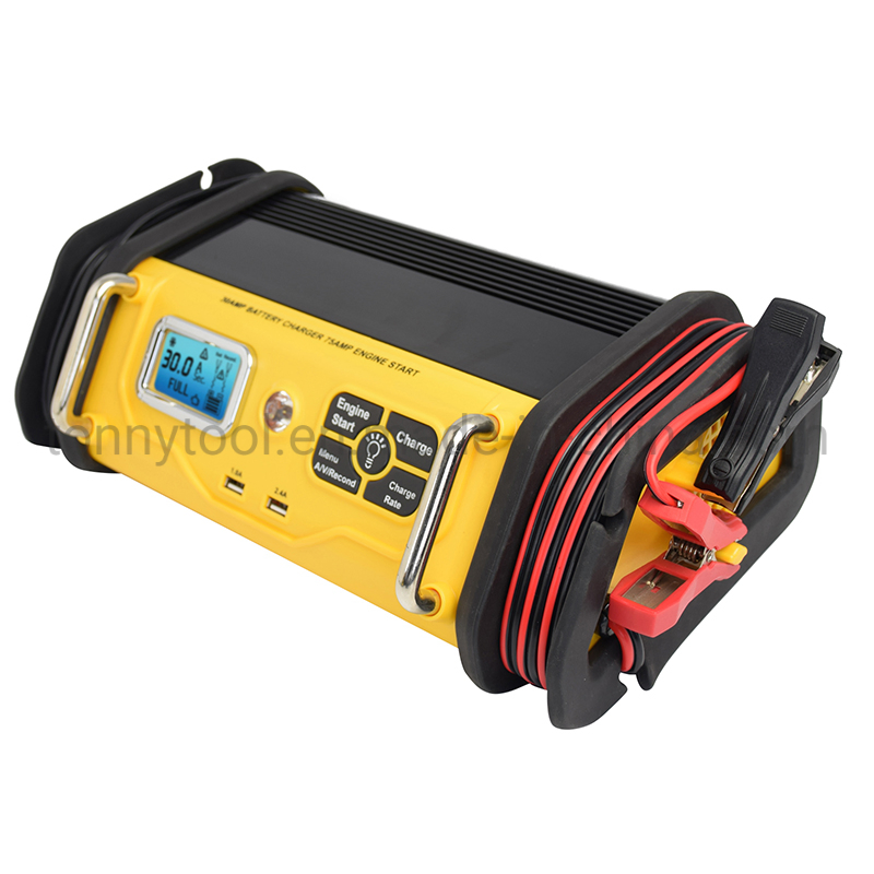 12volt 30A Universal Automatic Smart Car Battery Charger for All 12V Lead-Acid Batteries (WET, MF, AGM and GEL)