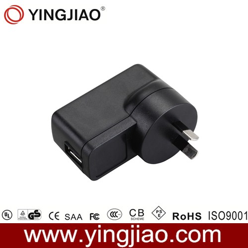 AC/DC USB Portable Travel Power Adapter (5V 1.2A 6W) for Phone