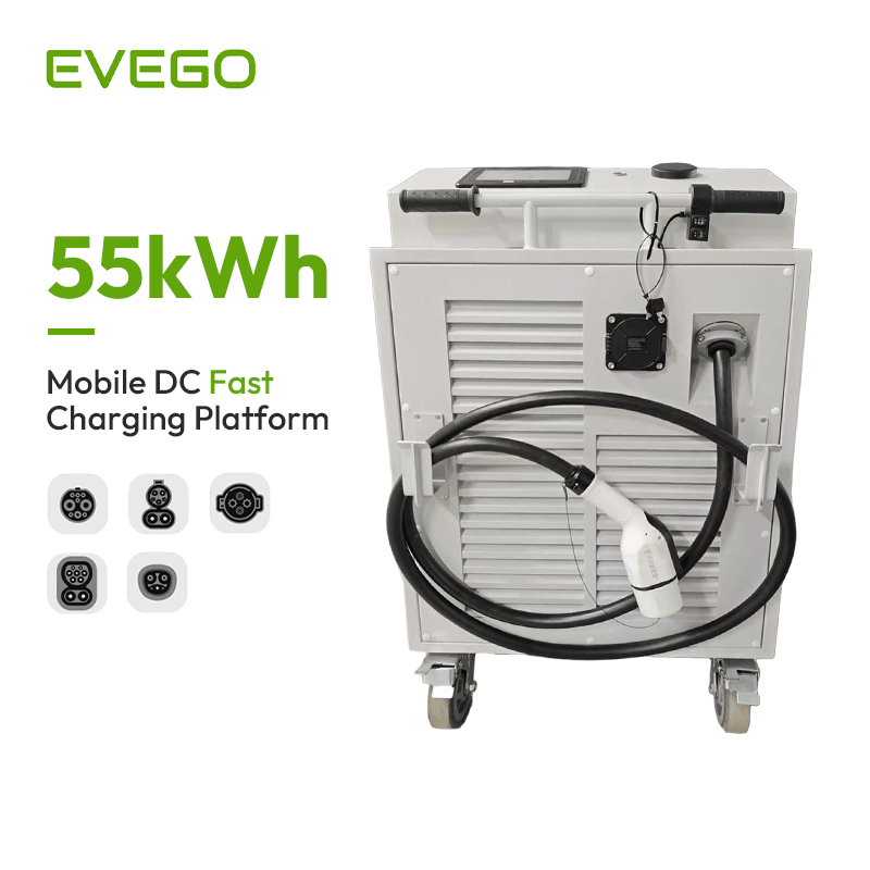 Wheel Mobility CE-Certified 55kwh Energy Storage 40kw DC EV Charger