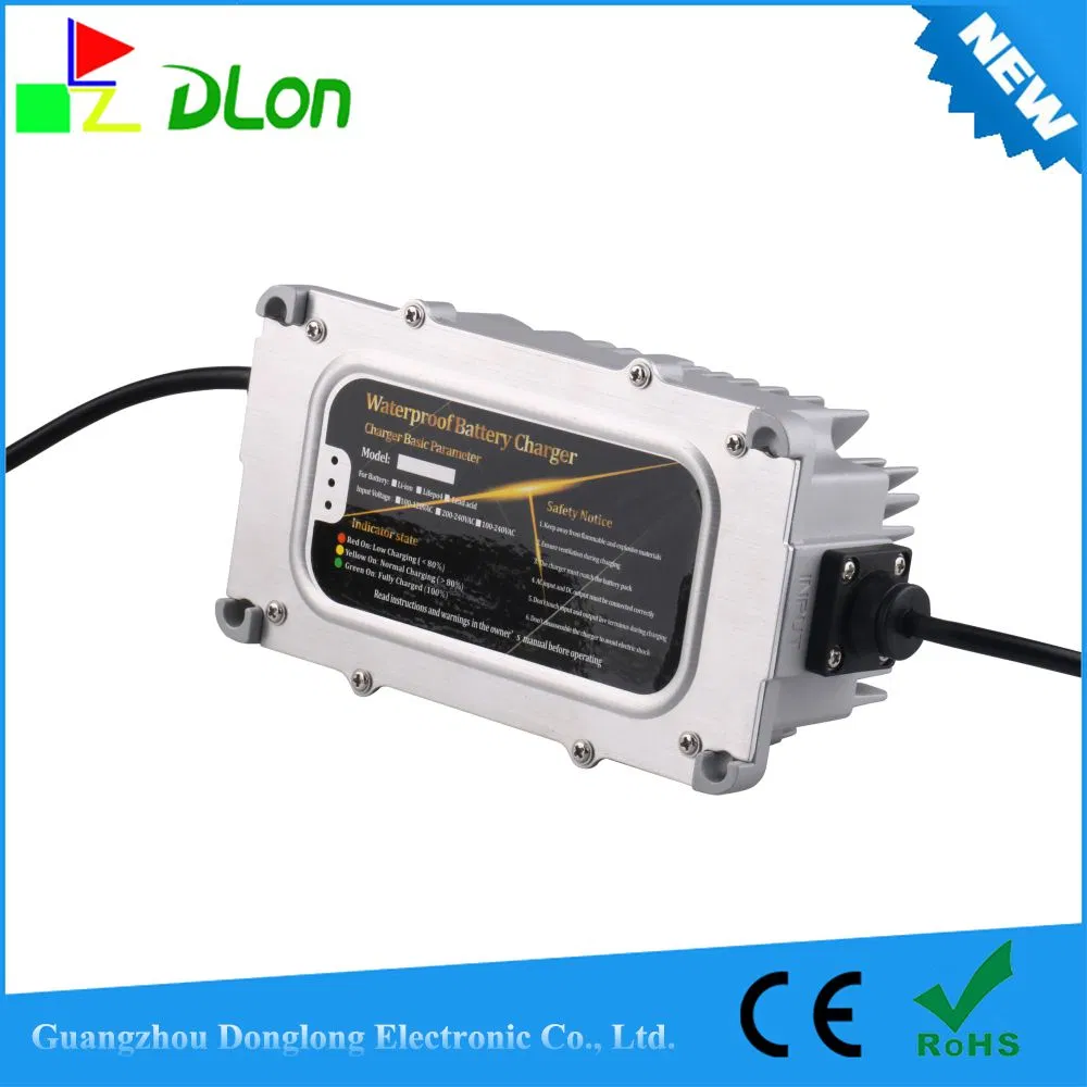 300W 60V3.5A E-Scooter Li Waterproof Charger 60V Lead Acid Chargers for Outdoor Riding Ebike Batteries