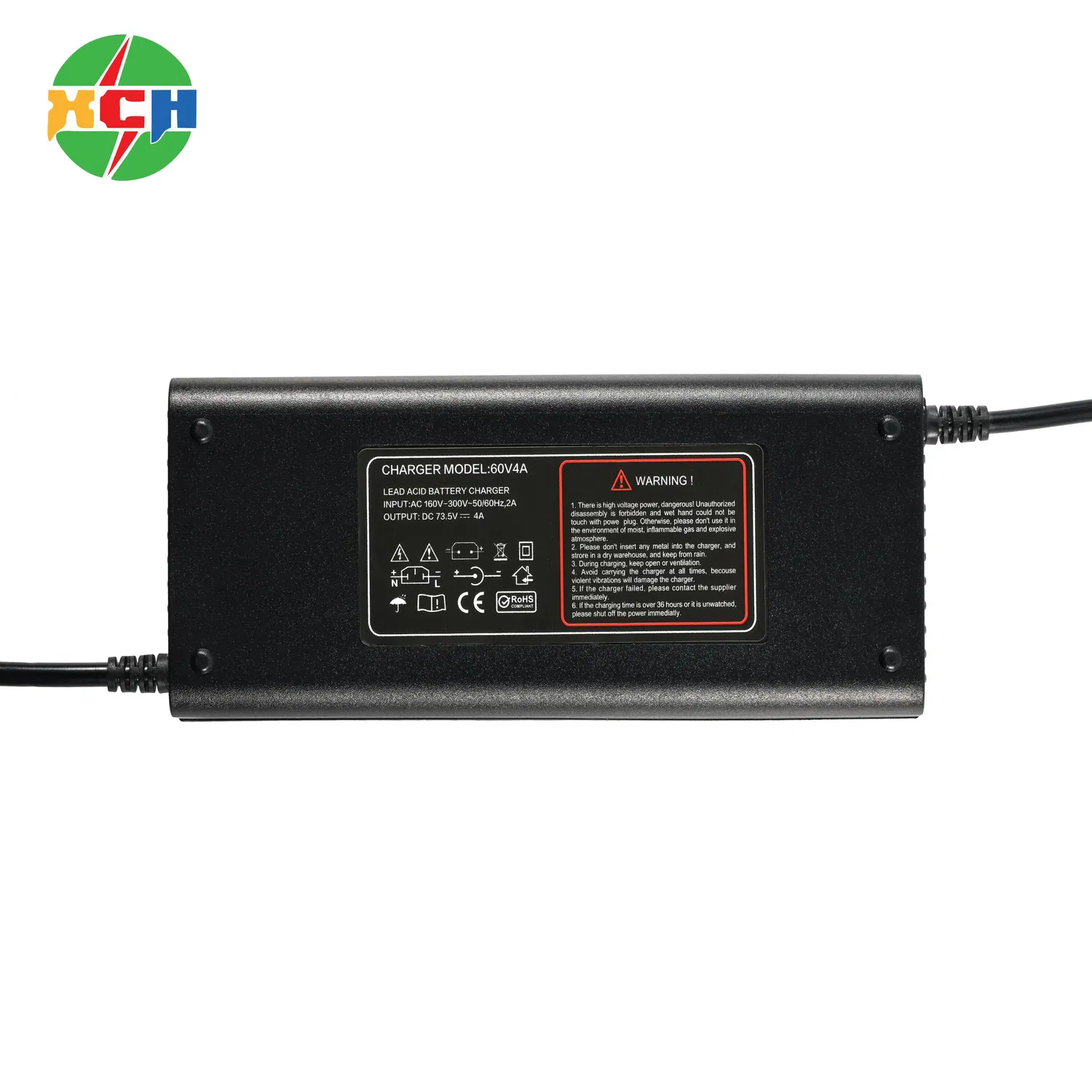 Advanced 60V 4A Lead Acid Battery Charger with 73.5V Output, Universal for E-Scooter