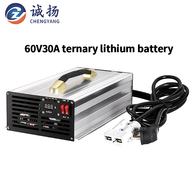 60V30A Ternary Lithium Battery Fast Charger, Intelligent Pulse Charger Tram Charger Electric Vehicle Electric Tricycle Charger