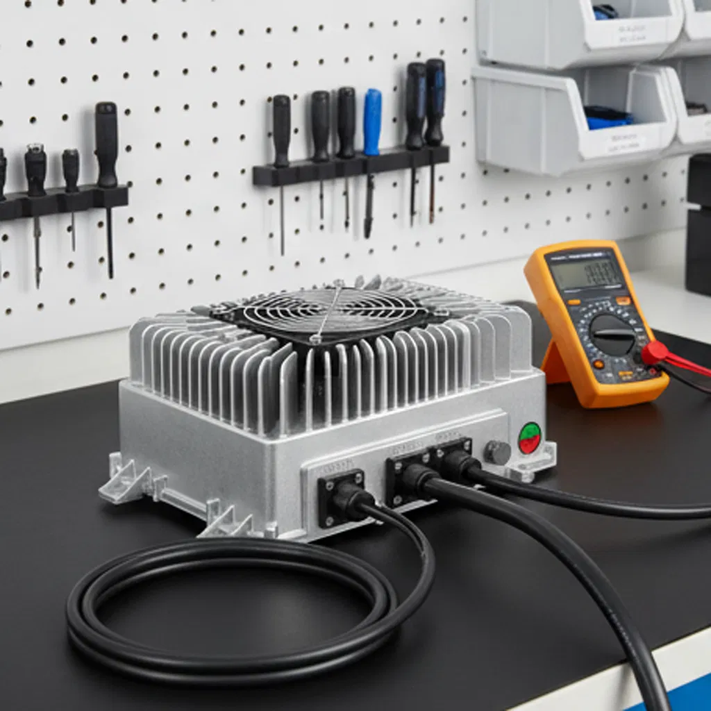 Powerful Waterproof Lithium Battery Charger for Outdoor Adventures