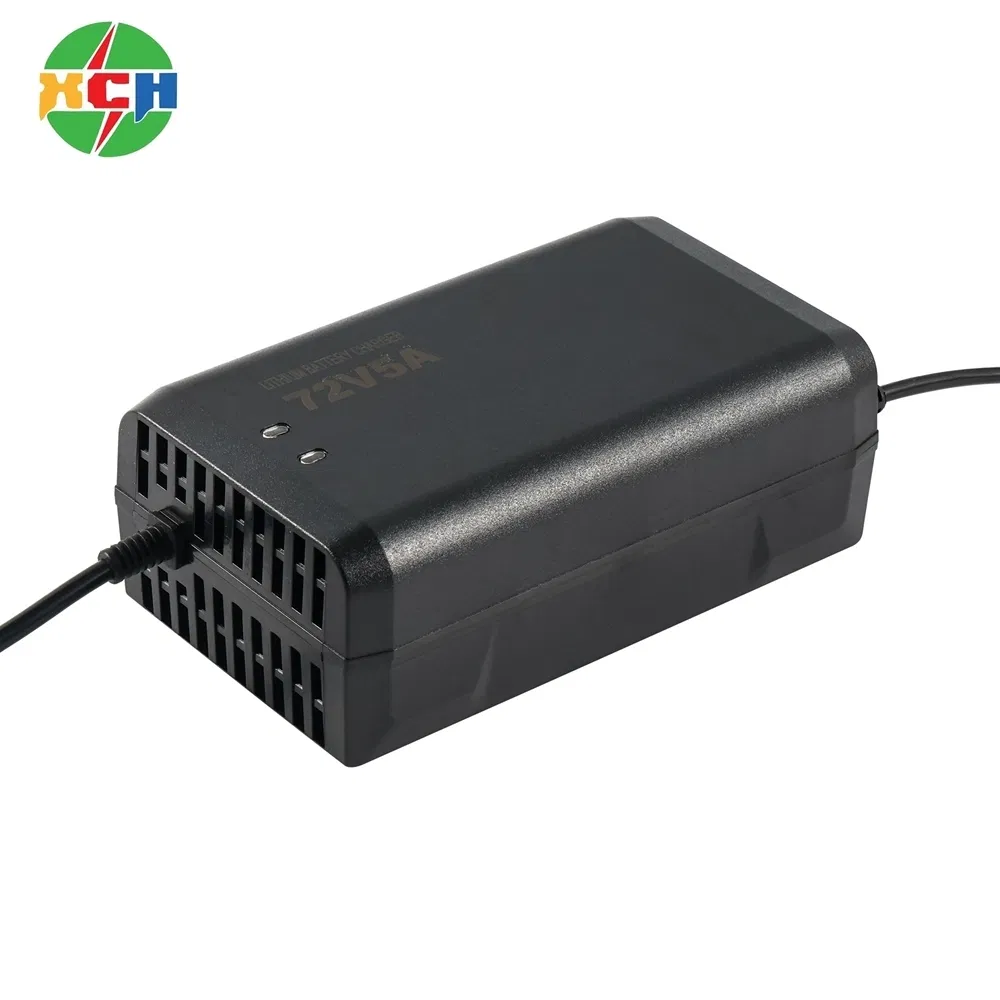 High-Efficiency 60V 5A LiFePO4 Charger for Electric Motorcycles