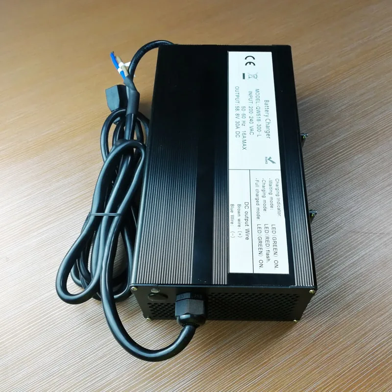 Full Automatic Intelligent 48V 36A/37A/38A/39A/40A Smart /Universal Lead Acid Battery Charger DC 58.8V Customized for /EV/Electric Toolswireless Monitoring