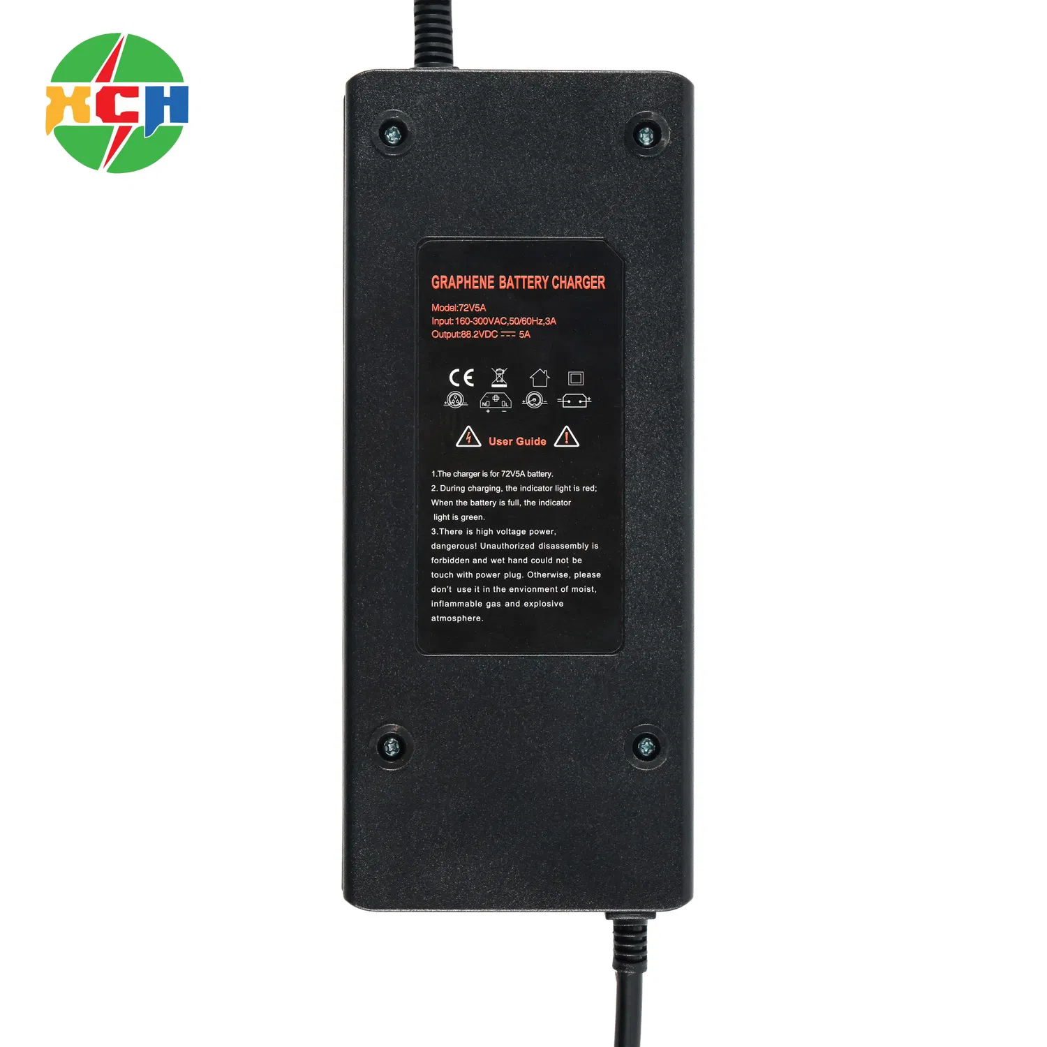 72V5a Graphene Charger with Automatic Shut-off for Electric Bicycle Scooter