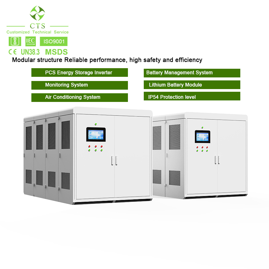 Cts Bess 150kwh 300kwh Energy Storage Battery Container with 50kw 100kw DC Fast EV Charger