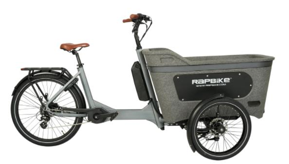 Carrying Children 20/26 Inch Inverted Three Wheels MID Motor Electric Tricycle Cargo Ebike At005