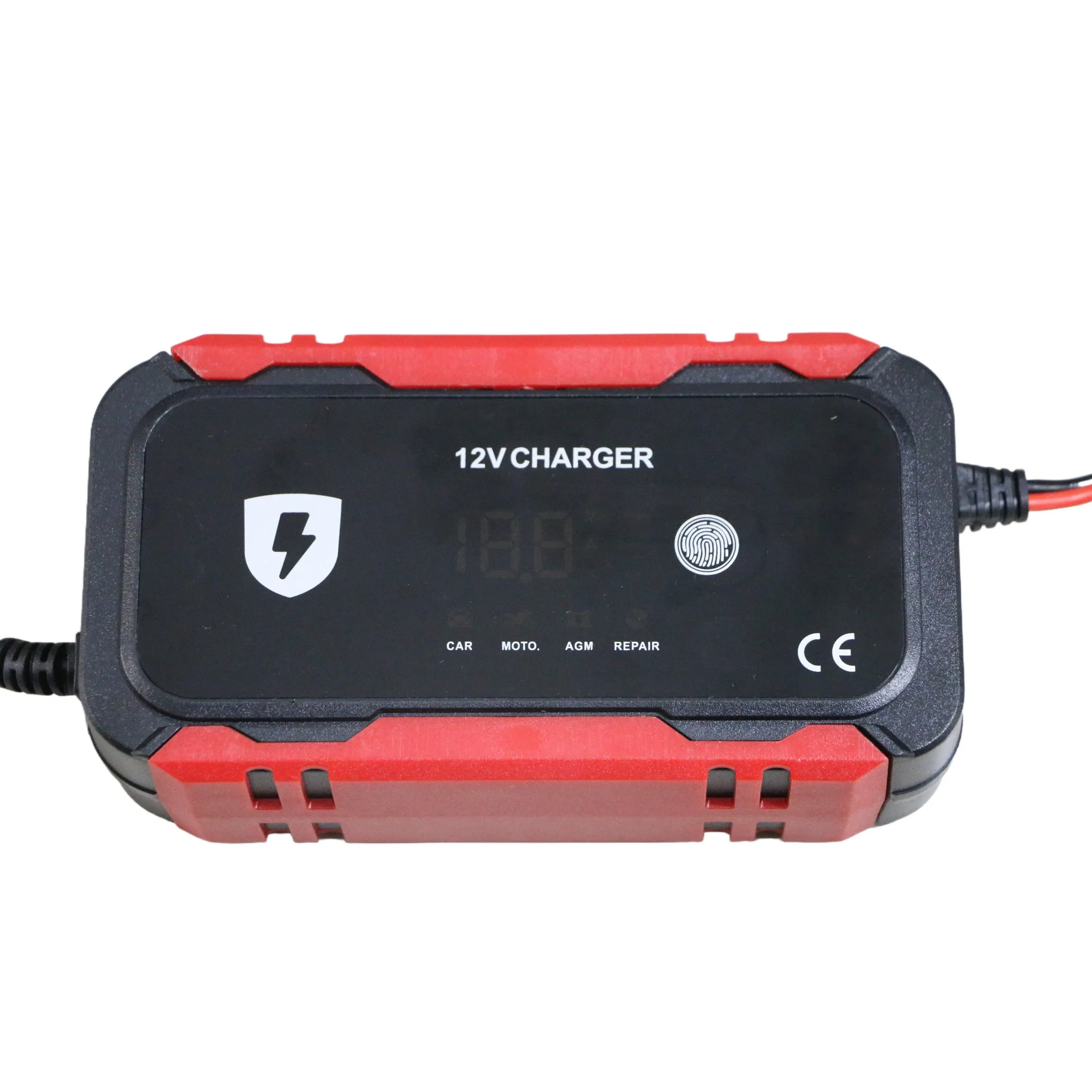 Pulse Repair 12V 6A Lead Acid Battery Charger LCD Display Smart Motorcycle SUV Car Battery Charger