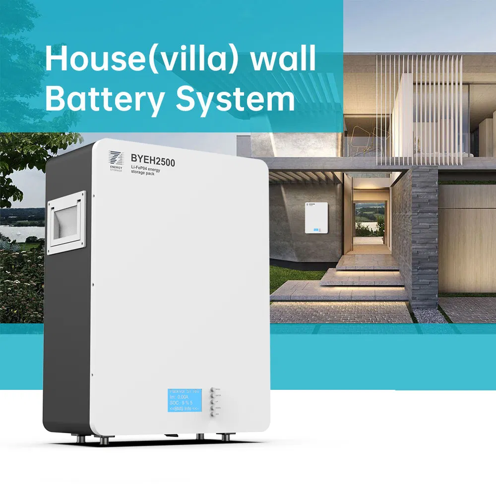 Beny 48V 2.5 Kwh 51.2V 50ah Wall-Mounted Lithium Ion Battery System